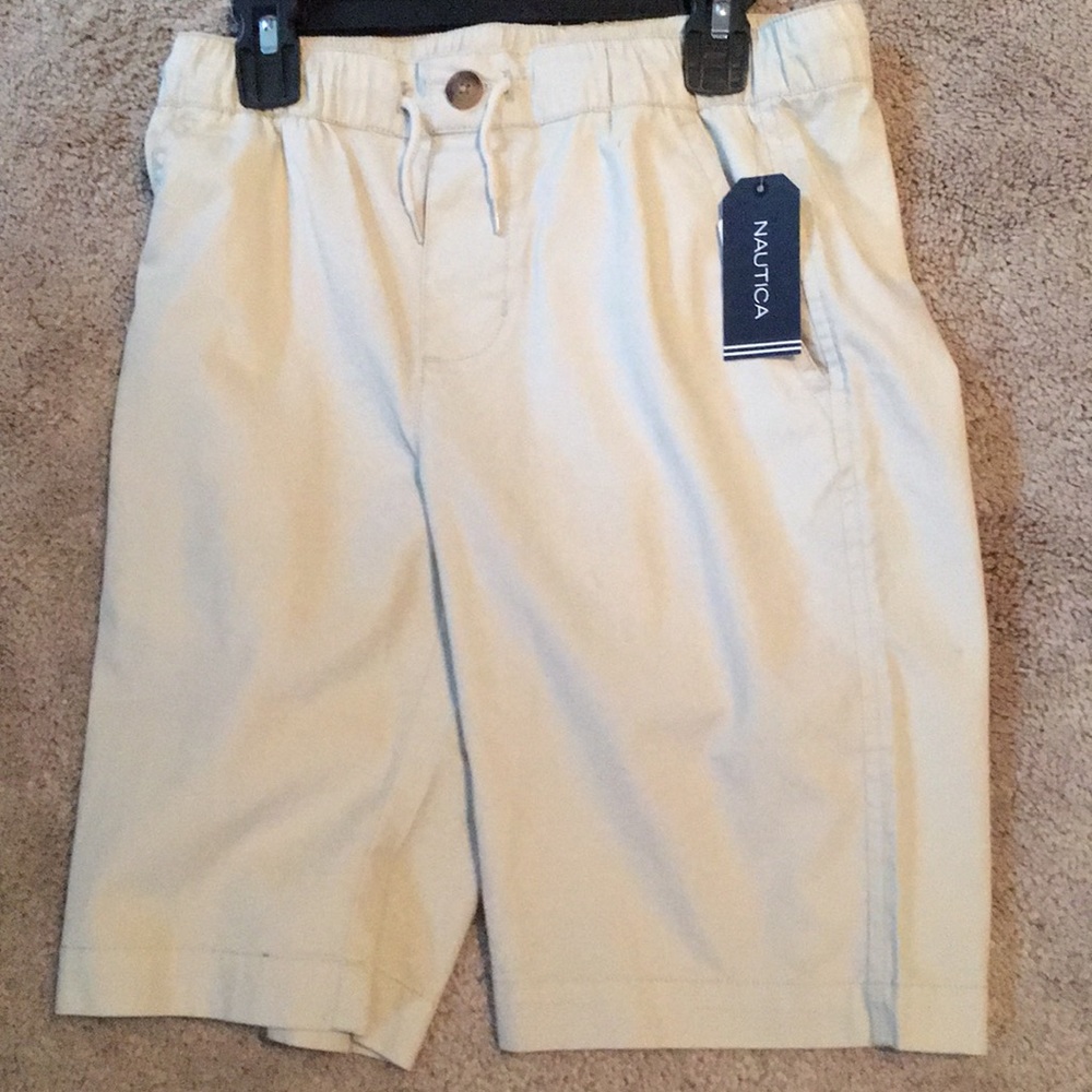 Nautica Boy’s Size 12 Tan Drawstring Khaki Shorts